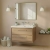 Hudson Reed Lille Wall Hung 2-Drawer Vanity Unit with 0TH Contemporary Basin 800mm Wide - Bleached Oak | Thumbnail Image