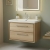 Hudson Reed Lille Wall Hung 2-Drawer Vanity Unit with 1TH Contemporary Basin 800mm Wide - Bleached Oak | Thumbnail Image