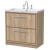 Hudson Reed Lille Floor Standing 2-Drawer Vanity Unit with 3TH Contemporary Basin 800mm Wide - Bleached Oak | Thumbnail Image