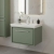 Hudson Reed Lille 600mm 1-Drawer Wall Hung Vanity Unit with Fireclay Basin
