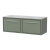 Hudson Reed Lille Wall Hung 2-Drawer Vanity Unit with Grey Marble Worktop 1200mm Wide - Fern Green | Thumbnail Image