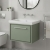 Hudson Reed Lille Wall Hung 1-Drawer Vanity Unit with 0TH Classique Basin 600mm Wide - Fern Green | Thumbnail Image