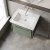 Hudson Reed Lille Wall Hung 1-Drawer Vanity Unit with 0TH Classique Basin 600mm Wide - Fern Green | Thumbnail Image