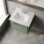Hudson Reed Lille Wall Hung 1-Drawer Vanity Unit with White Marble Worktop Basin 600mm Wide - Fern Green | Thumbnail Image