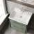 Hudson Reed Lille Wall Hung 2-Drawer Vanity Unit with 1TH Thin-Edge Basin 600mm Wide - Fern Green | Thumbnail Image