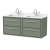 Hudson Reed Lille 1200mm 4-Drawer Wall Hung Vanity Unit with Marble Top Basin