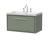 Hudson Reed Lille Wall Hung 1-Drawer Vanity Unit with 3TH Contemporary Basin 800mm Wide - Fern Green | Thumbnail Image