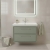 Hudson Reed Lille 800mm 2-Drawer Wall Hung Vanity Unit with Fireclay Basin