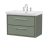Hudson Reed Lille Wall Hung 2-Drawer Vanity Unit with 3TH Classique Basin 800mm Wide - Fern Green | Thumbnail Image