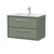Hudson Reed Lille Wall Hung 2-Drawer Vanity Unit with 1TH Minimalist Basin 800mm Wide - Fern Green | Thumbnail Image
