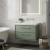 Hudson Reed Lille Wall Hung 2-Drawer Vanity Unit with 0TH Classique Basin 800mm Wide - Fern Green | Thumbnail Image