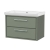 Hudson Reed Lille Wall Hung 2-Drawer Vanity Unit with 0TH Classique Basin 800mm Wide - Fern Green | Thumbnail Image
