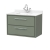 Hudson Reed Lille Wall Hung 2-Drawer Vanity Unit with White Marble Worktop Basin 800mm Wide - Fern Green | Thumbnail Image