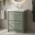 Hudson Reed Lille Floor Standing 2-Drawer Vanity Unit with 1TH Classique Basin 600mm Wide - Fern Green | Thumbnail Image