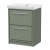 Hudson Reed Lille Floor Standing 2-Drawer Vanity Unit with 0TH Classique Basin 600mm Wide - Fern Green | Thumbnail Image