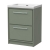 Hudson Reed Lille Floor Standing 2-Drawer Vanity Unit with 0TH Contemporary Basin 600mm Wide - Fern Green | Thumbnail Image
