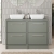 Hudson Reed Lille Floor Standing 4-Drawer Vanity Unit with Worktop 1200mm Wide - Fern Green | Thumbnail Image