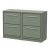 Hudson Reed Lille Floor Standing 4-Drawer Vanity Unit with Worktop 1200mm Wide - Fern Green | Thumbnail Image