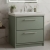 Hudson Reed Lille Floor Standing 2-Drawer Vanity Unit with 3TH Classique Basin 800mm Wide - Fern Green | Thumbnail Image