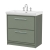 Hudson Reed Lille Floor Standing 2-Drawer Vanity Unit with 3TH Classique Basin 800mm Wide - Fern Green | Thumbnail Image