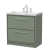 Hudson Reed Lille Floor Standing 2-Drawer Vanity Unit with 3TH Contemporary Basin 800mm Wide - Fern Green | Thumbnail Image