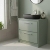 Hudson Reed Lille Floor Standing 2-Drawer Vanity Unit with Worktop 800mm Wide - Fern Green | Thumbnail Image