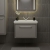 Hudson Reed Lille Wall Hung 1-Drawer Vanity Unit with 1TH Classique Basin 600mm Wide - Pebble Grey | Thumbnail Image