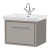 Hudson Reed Lille Wall Hung 1-Drawer Vanity Unit with 1TH Classique Basin 600mm Wide - Pebble Grey | Thumbnail Image