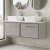 Hudson Reed Lille Wall Hung 2-Drawer Vanity Unit with Grey Marble Worktop 1200mm Wide - Pebble Grey | Thumbnail Image