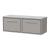 Hudson Reed Lille Wall Hung 2-Drawer Vanity Unit with Grey Marble Worktop 1200mm Wide - Pebble Grey | Thumbnail Image
