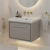 Hudson Reed Lille Wall Hung 1-Drawer Vanity Unit with 0TH Contemporary Basin 600mm Wide - Pebble Grey | Thumbnail Image
