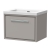 Hudson Reed Lille Wall Hung 1-Drawer Vanity Unit with 0TH Contemporary Basin 600mm Wide - Pebble Grey | Thumbnail Image
