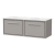 Hudson Reed Lille Wall Hung 2-Drawer Vanity Unit with White Marble Worktop 1200mm Wide - Pebble Grey | Thumbnail Image