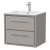 Hudson Reed Lille Wall Hung 2-Drawer Vanity Unit with 1TH Minimalist Basin 600mm Wide - Pebble Grey | Thumbnail Image