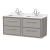 Hudson Reed Lille 1200mm 4-Drawer Wall Hung Vanity Unit with Marble Top Basin