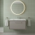 Hudson Reed Lille Wall Hung 1-Drawer Vanity Unit with 1TH Minimalist Basin 800mm Wide - Pebble Grey | Thumbnail Image