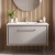 Hudson Reed Lille 800mm 1-Drawer Wall Hung Vanity Unit with Ceramic Basin | Thumbnail Image