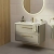 Hudson Reed Lille Wall Hung 2-Drawer Vanity Unit with 1TH Minimalist Basin 800mm Wide - Pebble Grey | Thumbnail Image
