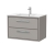 Hudson Reed Lille Wall Hung 2-Drawer Vanity Unit with 1TH Minimalist Basin 800mm Wide - Pebble Grey | Thumbnail Image