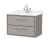 Hudson Reed Lille Wall Hung 2-Drawer Vanity Unit with White Marble Worktop Basin 800mm Wide - Pebble Grey | Thumbnail Image