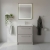 Hudson Reed Lille Floor Standing 2-Drawer Vanity Unit with 1TH Minimalist Basin 600mm Wide - Pebble Grey | Thumbnail Image