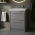 Hudson Reed Lille Floor Standing 2-Drawer Vanity Unit with 0TH Classique Basin 600mm Wide - Pebble Grey | Thumbnail Image