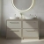 Hudson Reed Lille Floor Standing 4-Drawer Vanity Unit with Worktop 1200mm Wide - Pebble Grey | Thumbnail Image