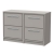 Hudson Reed Lille Floor Standing 4-Drawer Vanity Unit with Worktop 1200mm Wide - Pebble Grey | Thumbnail Image