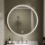 Hudson Reed Mensa Chrome Framed LED Mirror with Touch Sensor 800mm Diameter