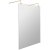 Hudson Reed Wet Room Screen with Brass Support Arms and Feet 1400mm Wide - 8mm Glass