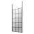 Hudson Reed Frame Effect Wet Room Screen with Ceiling Post 800mm Wide - 8mm Glass