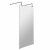 Hudson Reed Wet Room Screen with Support Arms and Feet 900mm Wide - 8mm Glass
