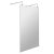 Hudson Reed Wet Room Screen with Chrome Support Arms and Feet 1100mm Wide - 8mm Glass