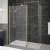 Hudson Reed Minimal Brushed Brass 1950mm Wet Room Glass Shower Screen